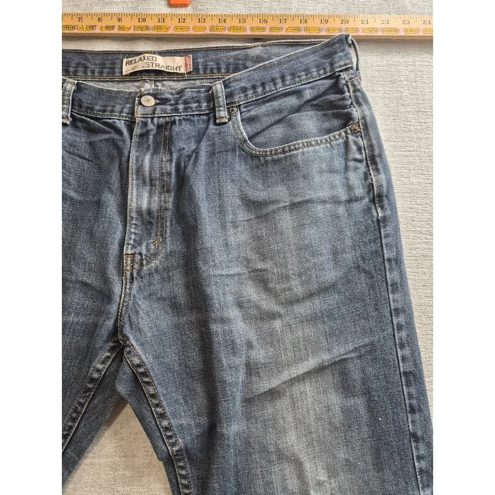 Levis 559 Jeans Mens 40x30 Blue Denim Cotton Relaxed Fit 5 Pockets Straight Leg